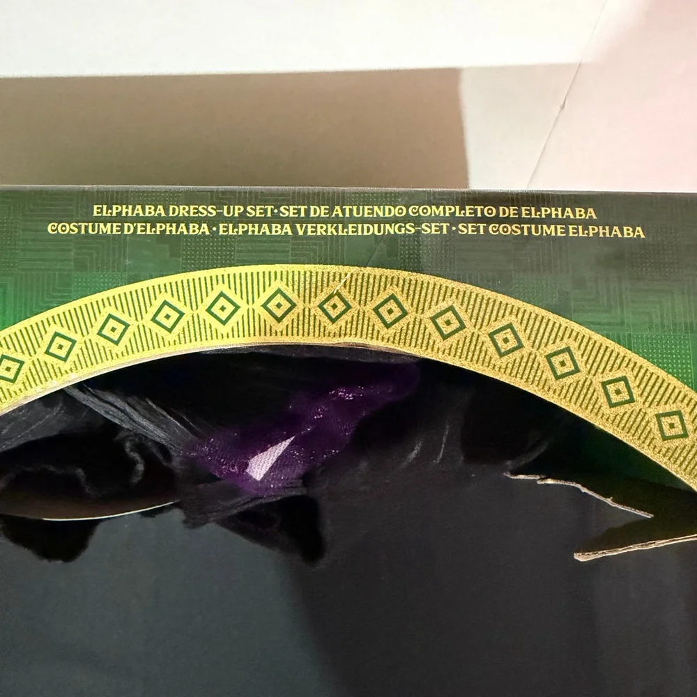 Universal's Wicked Deluxe Elphaba Black Dress Hat SZ 4-6 costume Halloween New